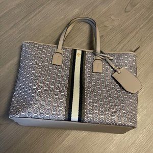Tory Burch Gemini Link Small Heron Tote Canvas